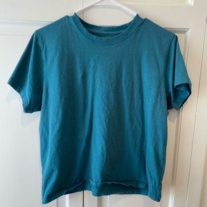 LL Bean teal utility tee